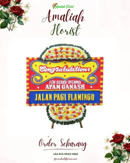 Sewa Papan Bunga Veranda Hotel Pakubuwono Jakarta